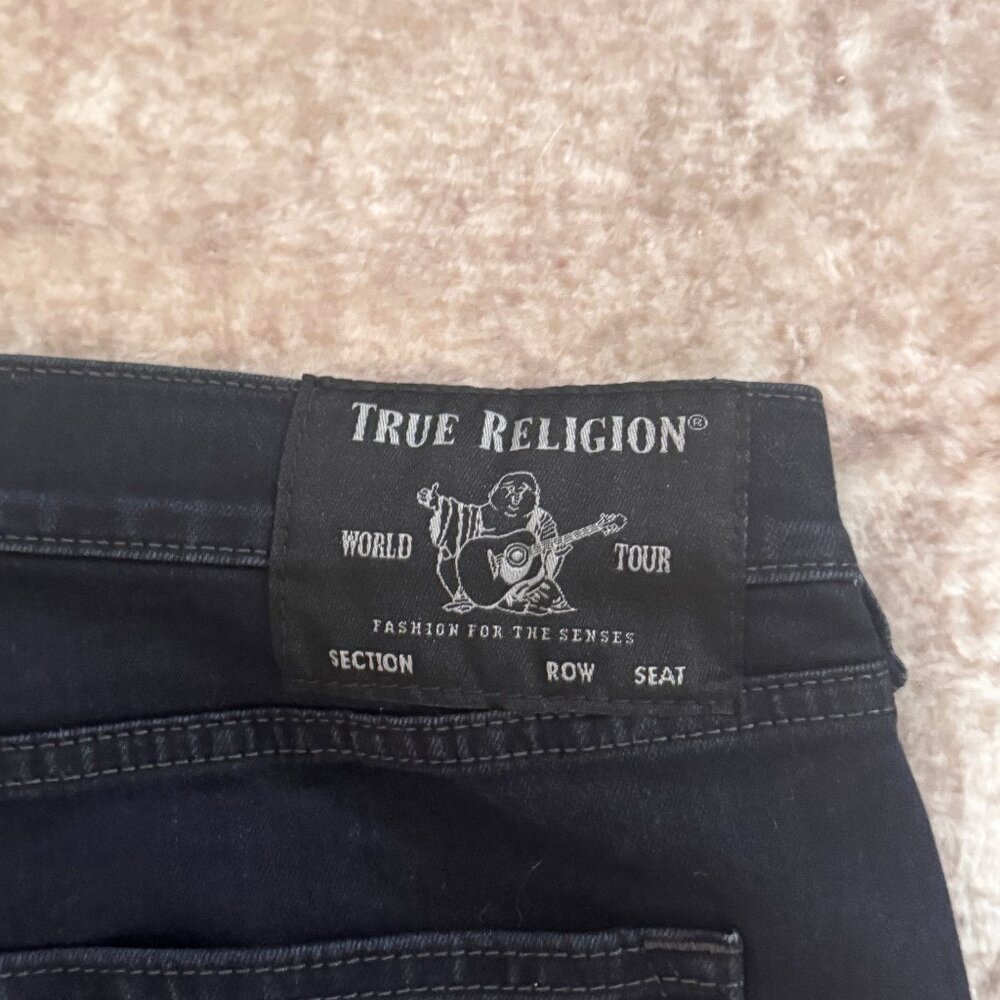 True Religion Brand Mick Style Deep Blue Denim Jean, Size 38 - Picture 2 of 6